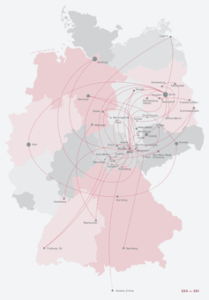 Viele Absolventen arbeiteten in der Metropolregion Jena-Hermsdorf und blieben dort. Andere zogen in ihre Heimatregion nach Südthüringen zurück und fanden nach der Wende in diesem strukturschwachen Gebiet nach den Treuhand-Schließungen oft keine neue Stelle, weshalb ihre Wirkungsorte weiter auseinander liegen. Andere wiederum nutzten nach der Wende neue Chancen und traten einen Job im Westen Deutschlands an.