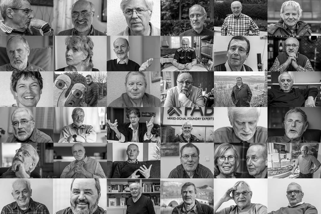 Mosaik aller 37 Porträts im Buch