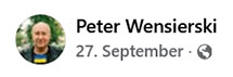 Peter Wensierski auf Facebook