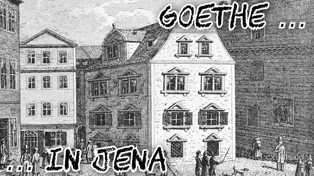 Kupferstich: Jena (Burgkeller) zu Goethes Zeiten