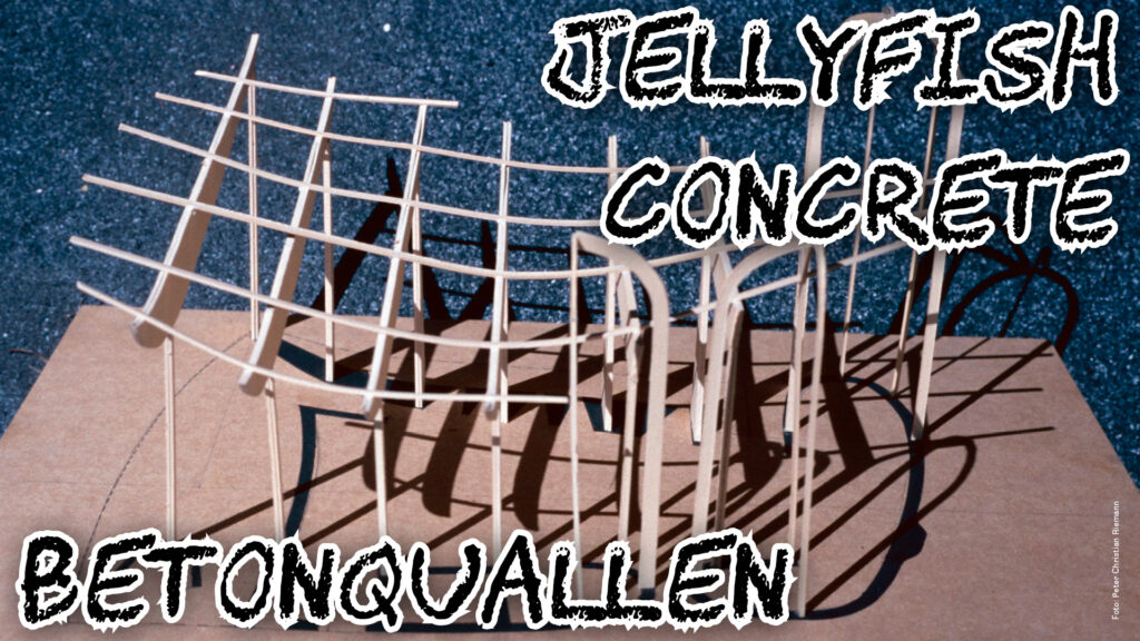 Adventskalender 2025 Tag 13: Betonquallen. Abstrahierte Tragstruktur der Wallfahrtskapelle von Ronchamp. Foto: Peter Christian Riemann.